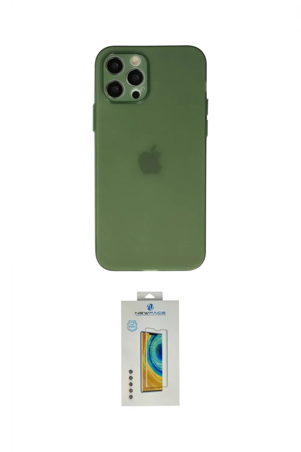 ieg™ iPhone 12 Pro Kılıf Atlas Minimal Prime - Siyah Polymer Nano Ekran Koruyucu