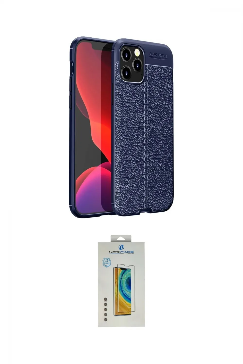 ieg™ iPhone 12 Pro Kılıf Doruk Klasik Özel Seri - Siyah Polymer Nano Ekran Koruyucu