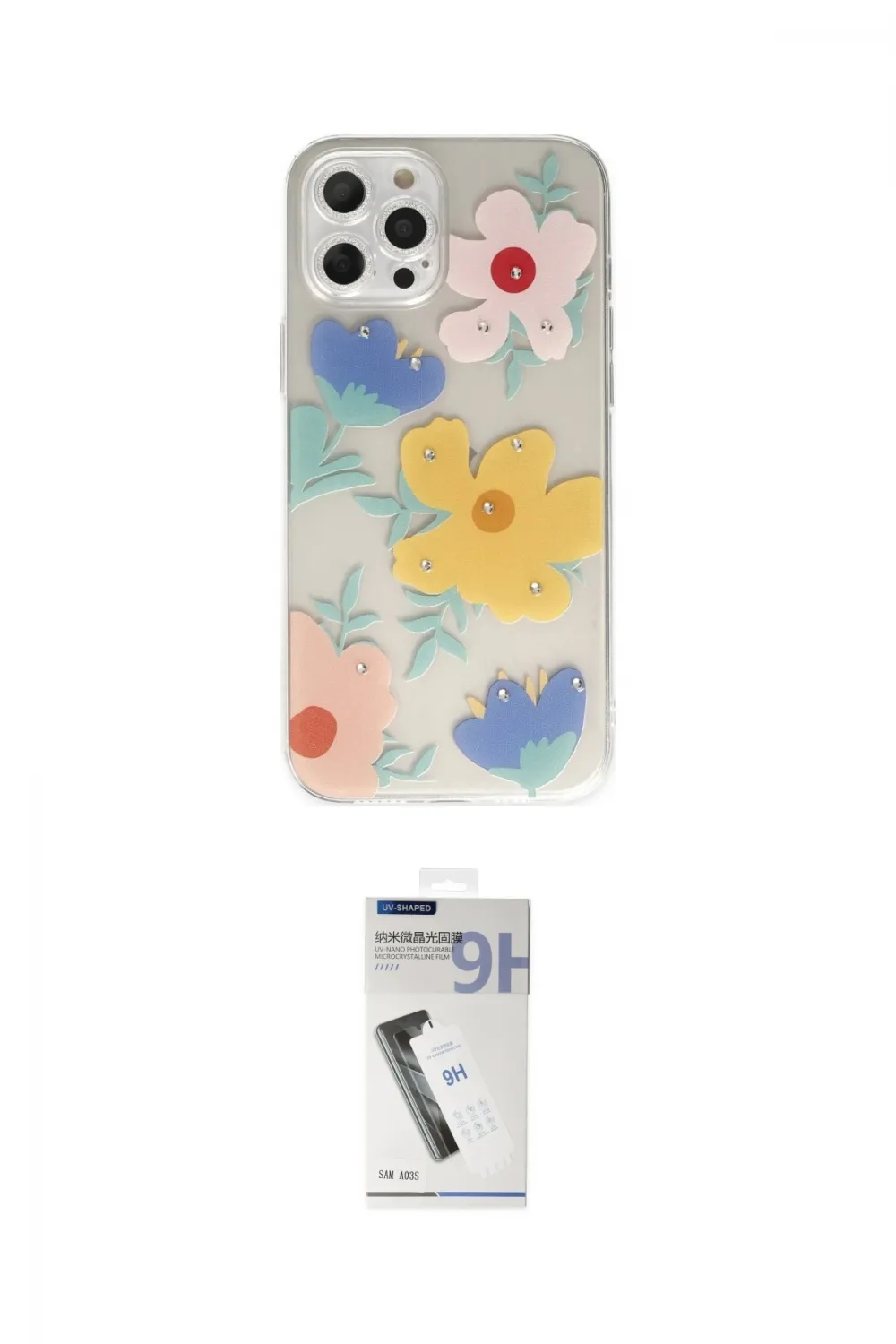 ieg™ iPhone 12 Pro Kılıf Eksen Asil Prime - Şeffaf Uv Polymer Nano Ekran Koruyucu
