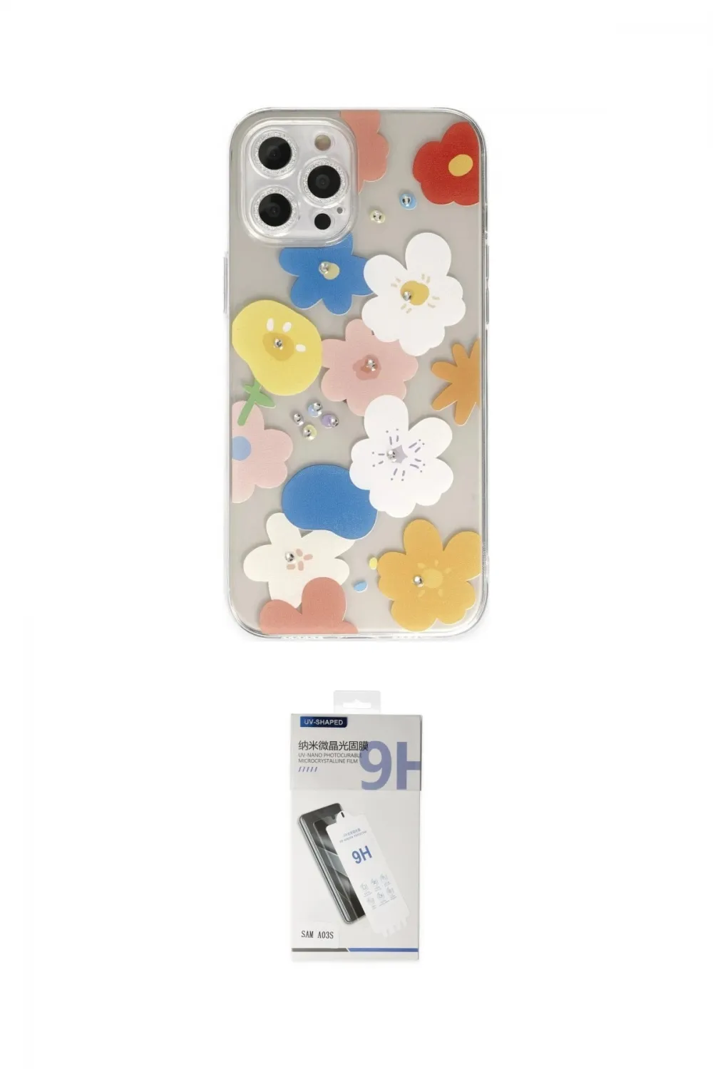 ieg™ iPhone 12 Pro Kılıf Eksen Asil Prime - Şeffaf Uv Polymer Nano Ekran Koruyucu