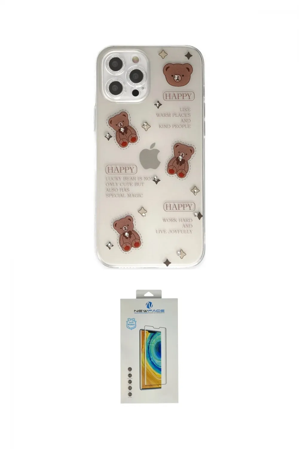 ieg™ iPhone 12 Pro Kılıf Eksen Asil Prime - Siyah Polymer Nano Ekran Koruyucu