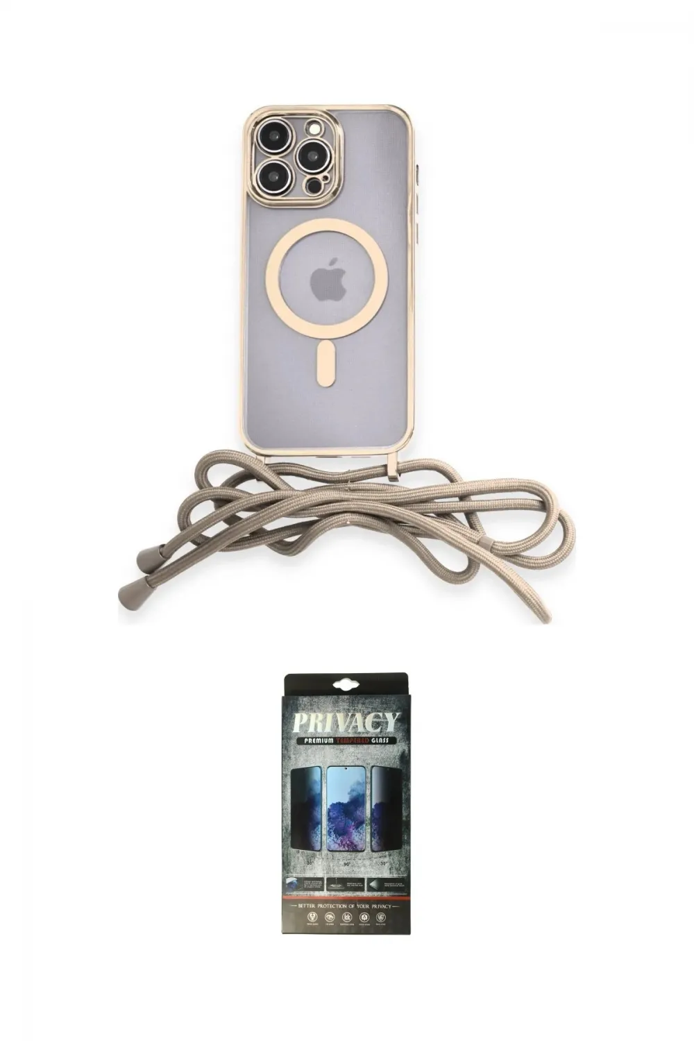 ieg™ iPhone 12 Pro Kılıf Eksen Özel Seri - Siyah 34D Hayalet Izgaralı Cam