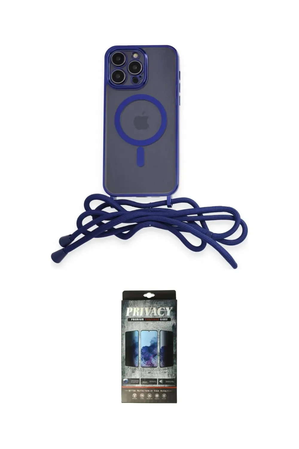 ieg™ iPhone 12 Pro Kılıf Eksen Özel Seri - Siyah 34D Hayalet Izgaralı Cam