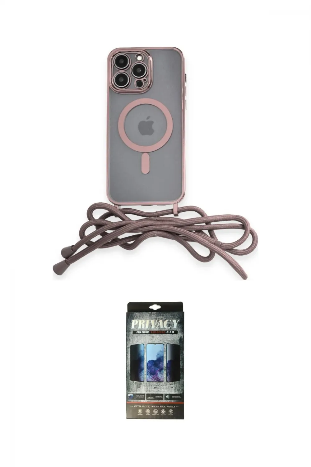 ieg™ iPhone 12 Pro Kılıf Eksen Özel Seri - Siyah 34D Hayalet Izgaralı Cam