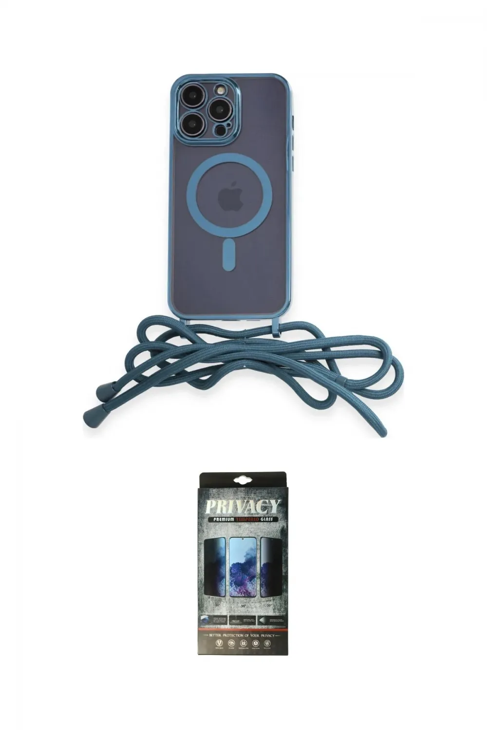 ieg™ iPhone 12 Pro Kılıf Eksen Özel Seri - Siyah 34D Hayalet Izgaralı Cam