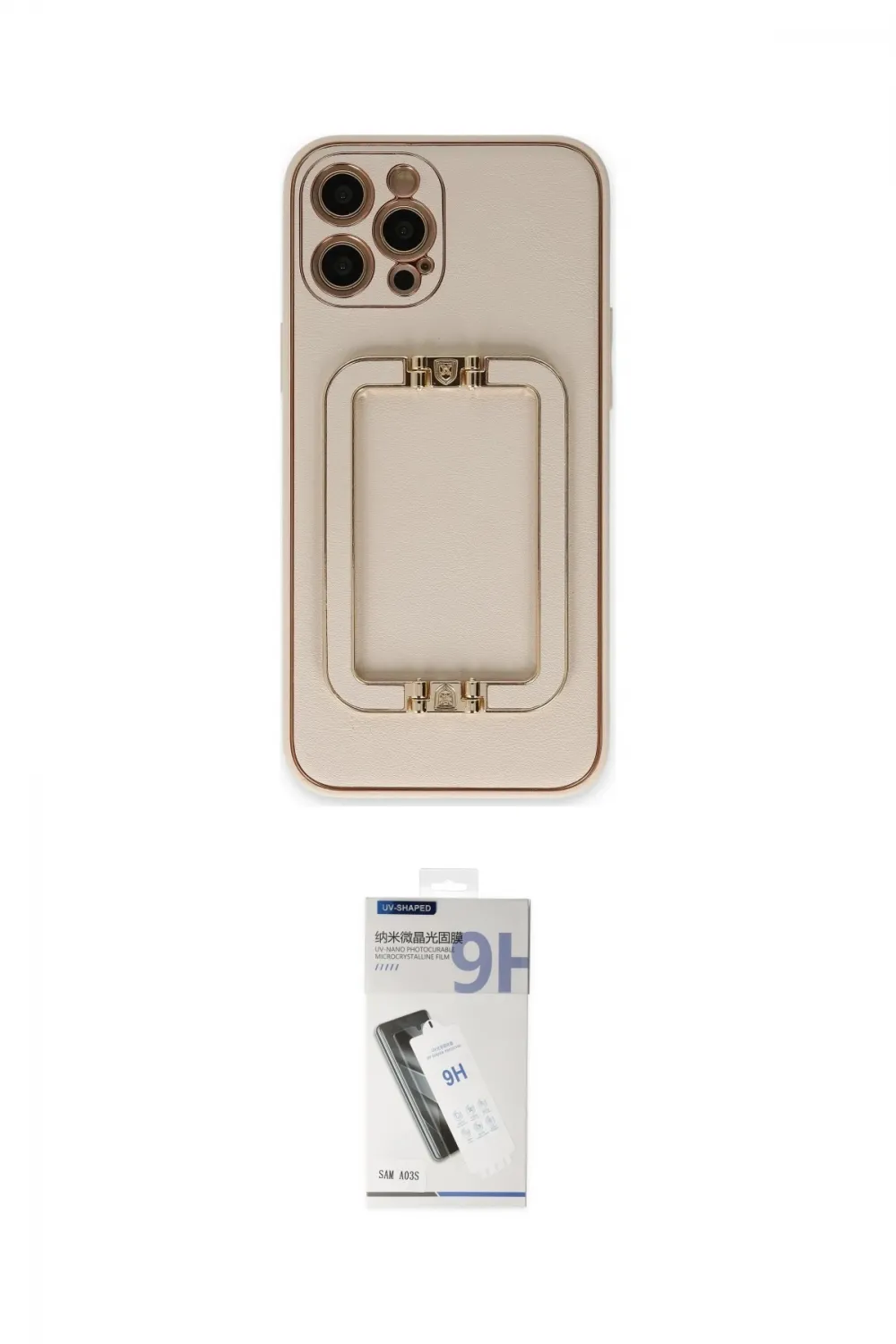 ieg™ iPhone 12 Pro Kılıf Kozmos Minimal Prime - Şeffaf Uv Polymer Nano Ekran Koruyucu