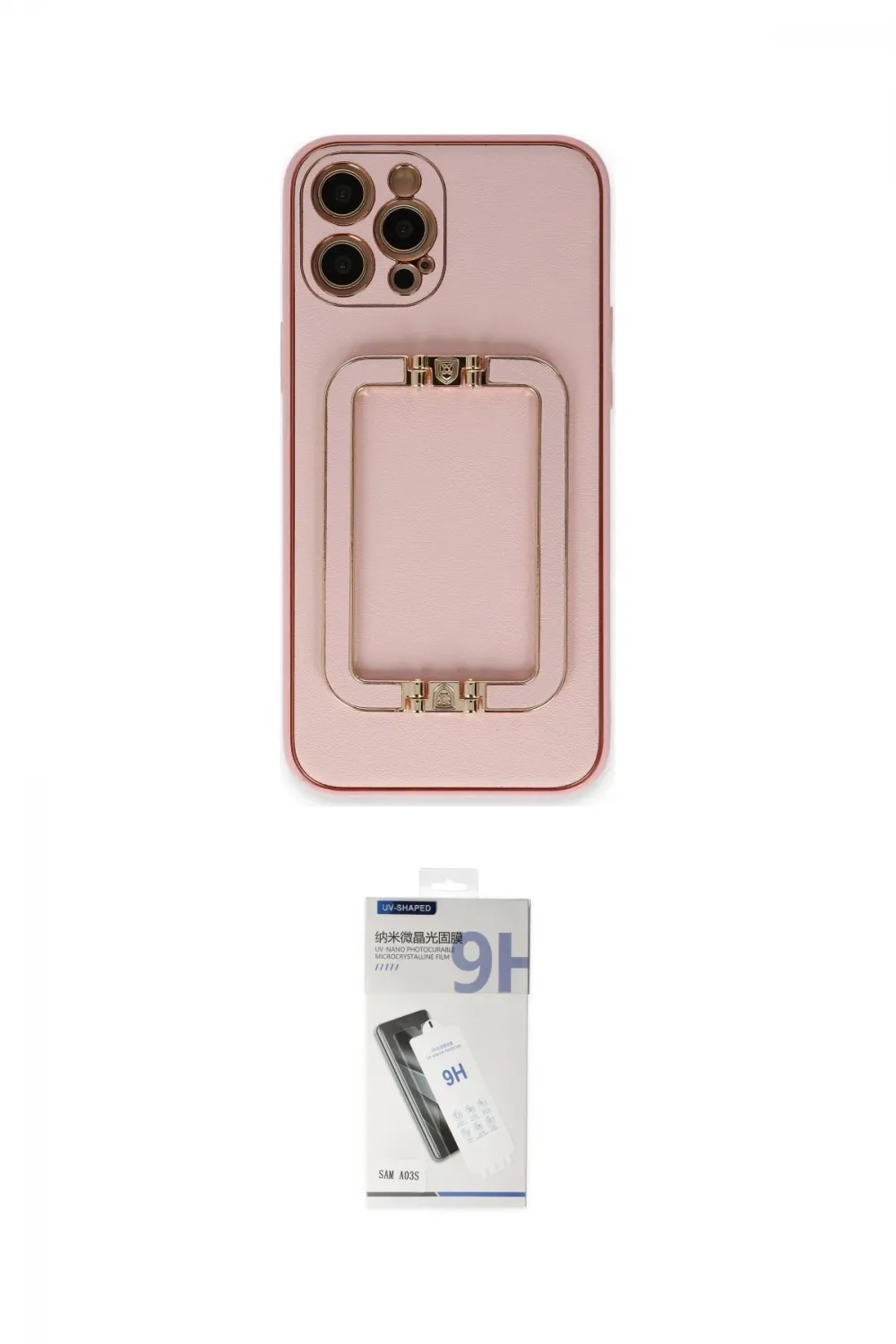 ieg™ iPhone 12 Pro Kılıf Kozmos Minimal Prime - Şeffaf Uv Polymer Nano Ekran Koruyucu