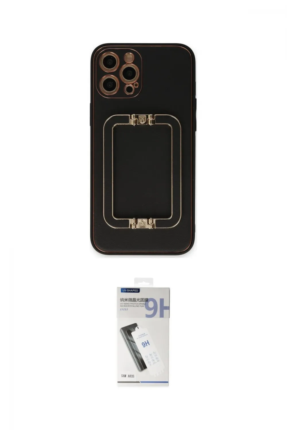 ieg™ iPhone 12 Pro Kılıf Kozmos Minimal Prime - Şeffaf Uv Polymer Nano Ekran Koruyucu