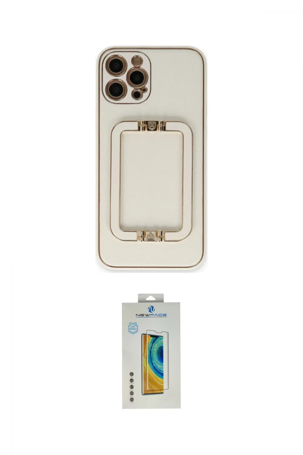 ieg™ iPhone 12 Pro Kılıf Kozmos Minimal Prime - Siyah Polymer Nano Ekran Koruyucu