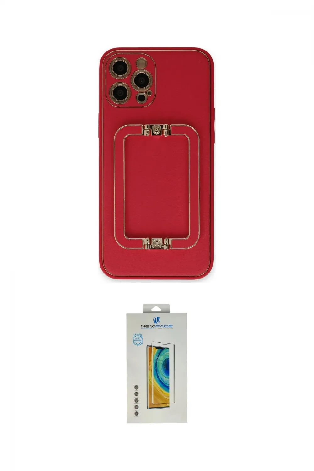 ieg™ iPhone 12 Pro Kılıf Kozmos Minimal Prime - Siyah Polymer Nano Ekran Koruyucu