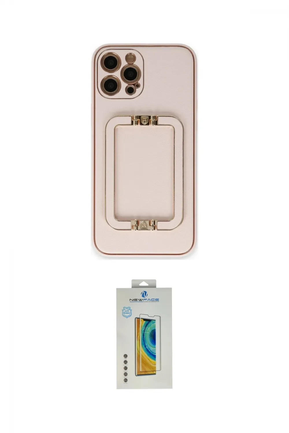 ieg™ iPhone 12 Pro Kılıf Kozmos Minimal Prime - Siyah Polymer Nano Ekran Koruyucu