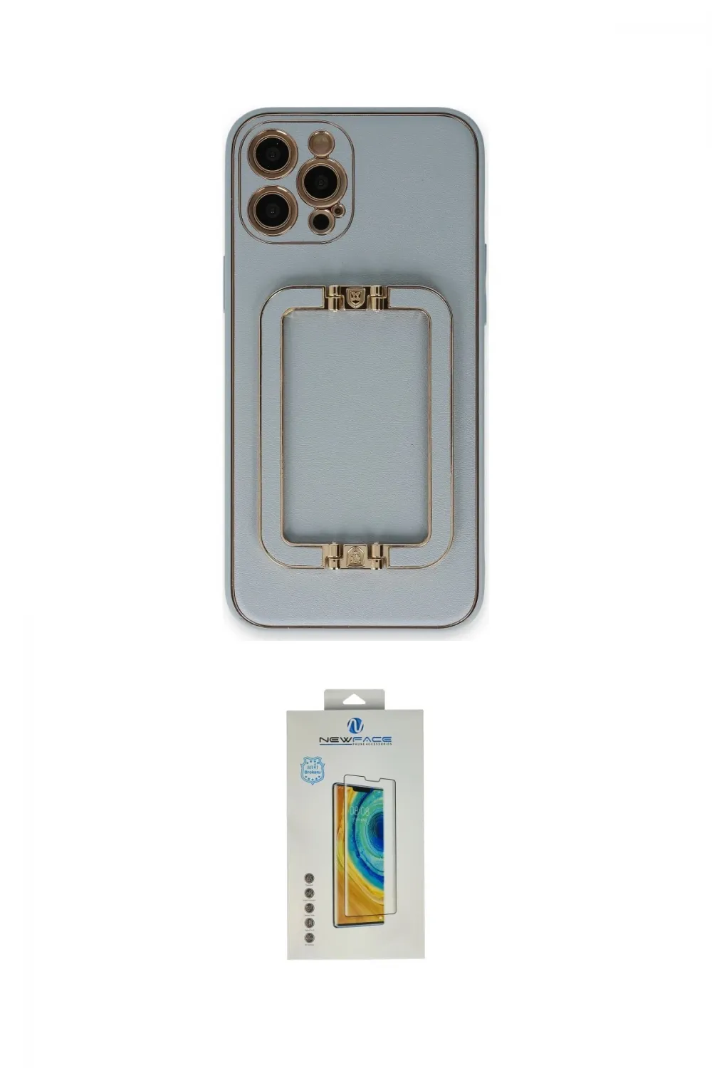 ieg™ iPhone 12 Pro Kılıf Kozmos Minimal Prime - Siyah Polymer Nano Ekran Koruyucu