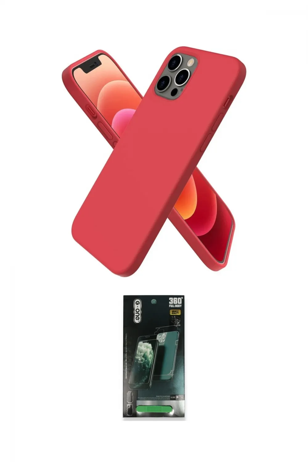 ieg™ iPhone 12 Pro Kılıf Kozmos Yansıma Özel Seri - Şeffaf 360 Full Body Arka Koruyucu
