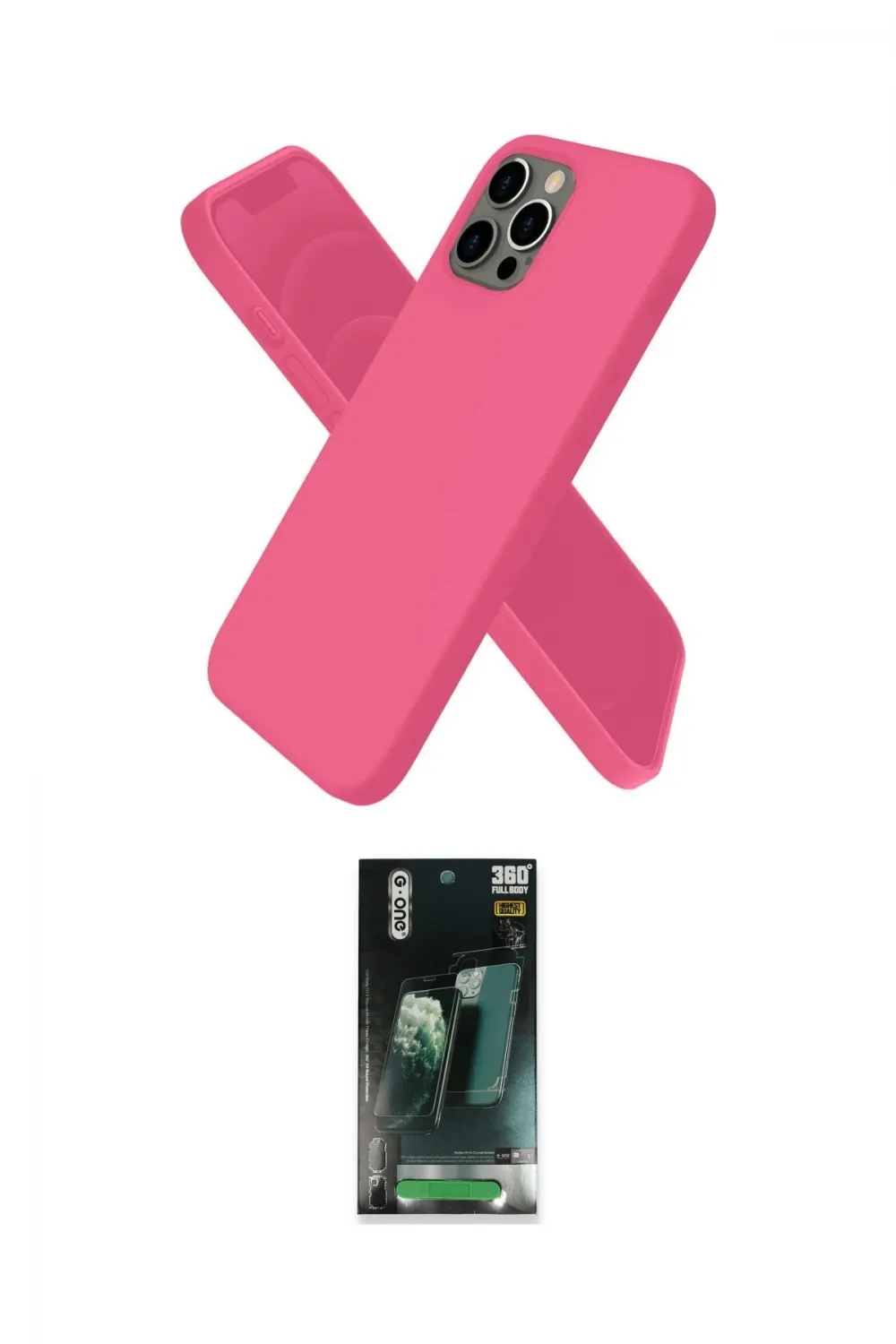 ieg™ iPhone 12 Pro Kılıf Kozmos Yansıma Özel Seri - Şeffaf 360 Full Body Arka Koruyucu