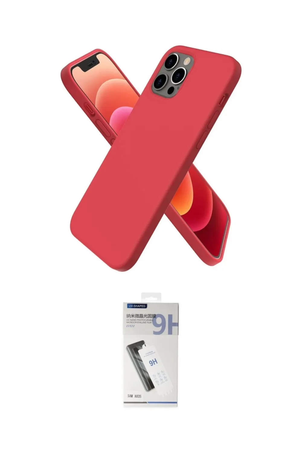 ieg™ iPhone 12 Pro Kılıf Kozmos Yansıma Özel Seri - Şeffaf Uv Polymer Nano Ekran Koruyucu