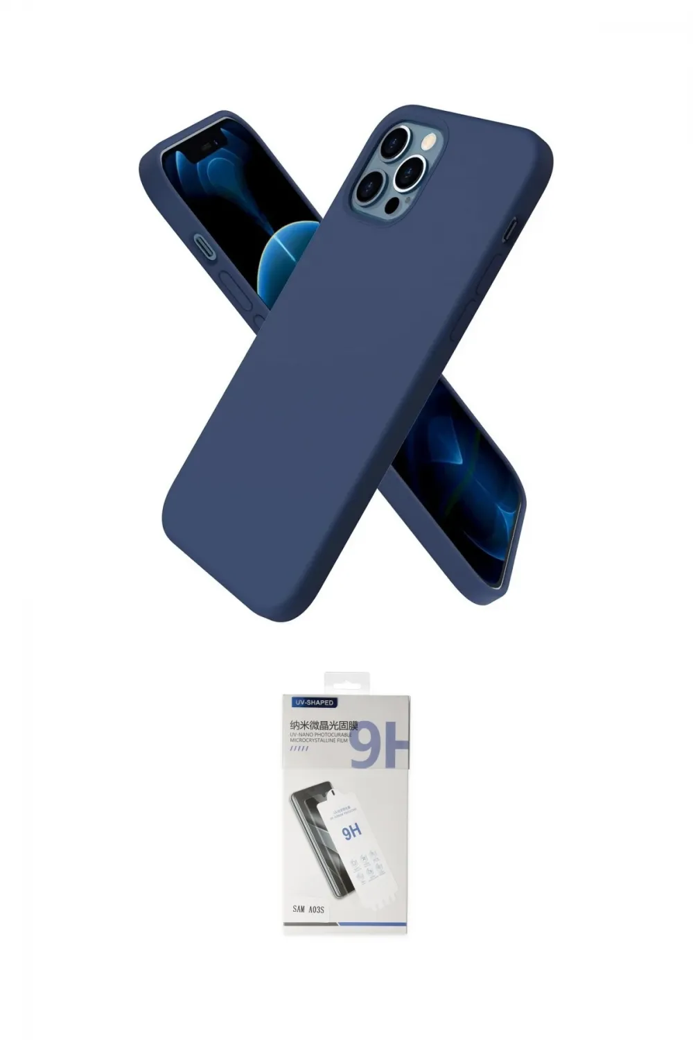ieg™ iPhone 12 Pro Kılıf Kozmos Yansıma Özel Seri - Şeffaf Uv Polymer Nano Ekran Koruyucu