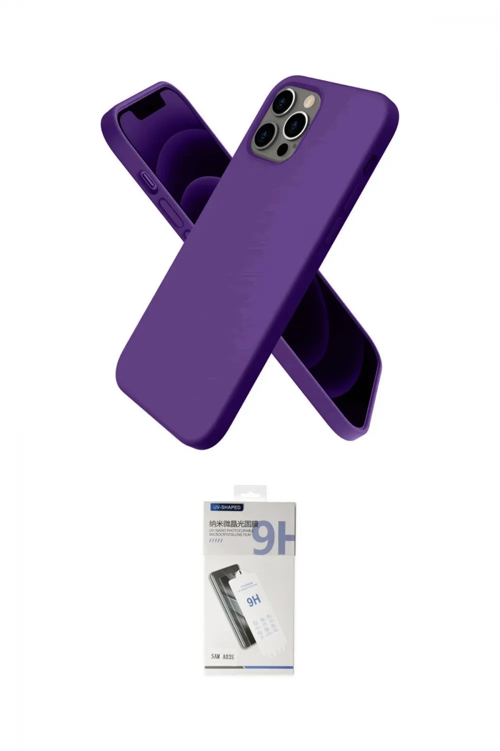 ieg™ iPhone 12 Pro Kılıf Kozmos Yansıma Özel Seri - Şeffaf Uv Polymer Nano Ekran Koruyucu