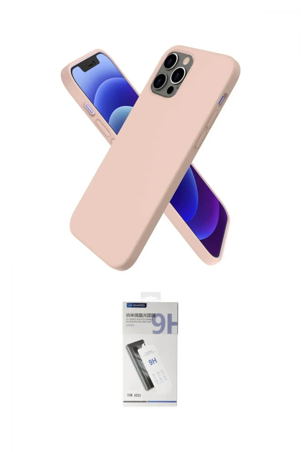 ieg™ iPhone 12 Pro Kılıf Kozmos Yansıma Özel Seri - Şeffaf Uv Polymer Nano Ekran Koruyucu