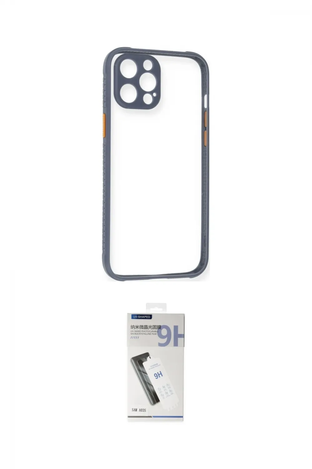 ieg™ iPhone 12 Pro Kılıf Nova Asil Özel Seri - Şeffaf Uv Polymer Nano Ekran Koruyucu