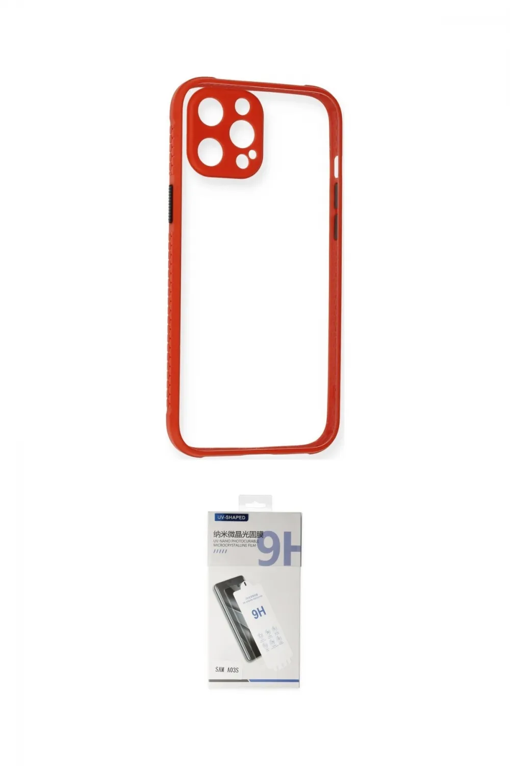 ieg™ iPhone 12 Pro Kılıf Nova Asil Özel Seri - Şeffaf Uv Polymer Nano Ekran Koruyucu