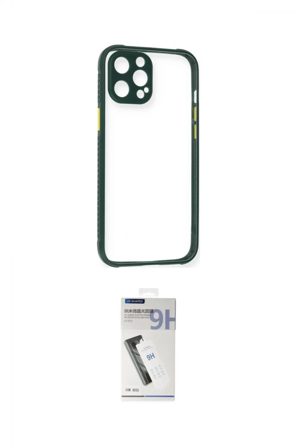 ieg™ iPhone 12 Pro Kılıf Nova Asil Özel Seri - Şeffaf Uv Polymer Nano Ekran Koruyucu