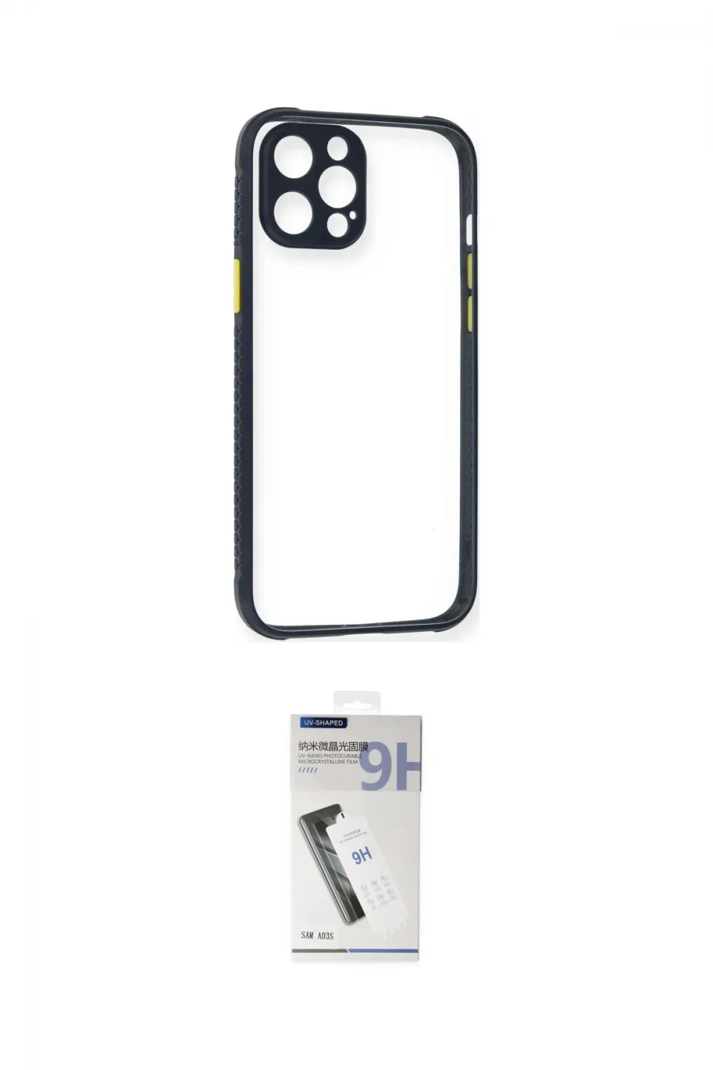 ieg™ iPhone 12 Pro Kılıf Nova Asil Özel Seri - Şeffaf Uv Polymer Nano Ekran Koruyucu