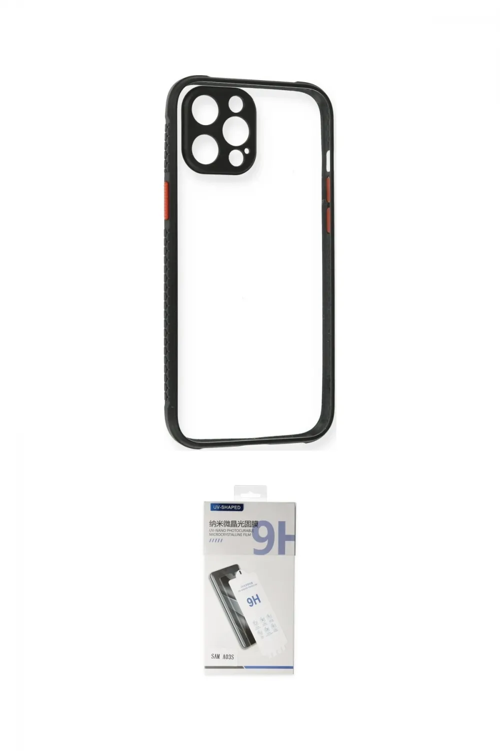 ieg™ iPhone 12 Pro Kılıf Nova Asil Özel Seri - Şeffaf Uv Polymer Nano Ekran Koruyucu