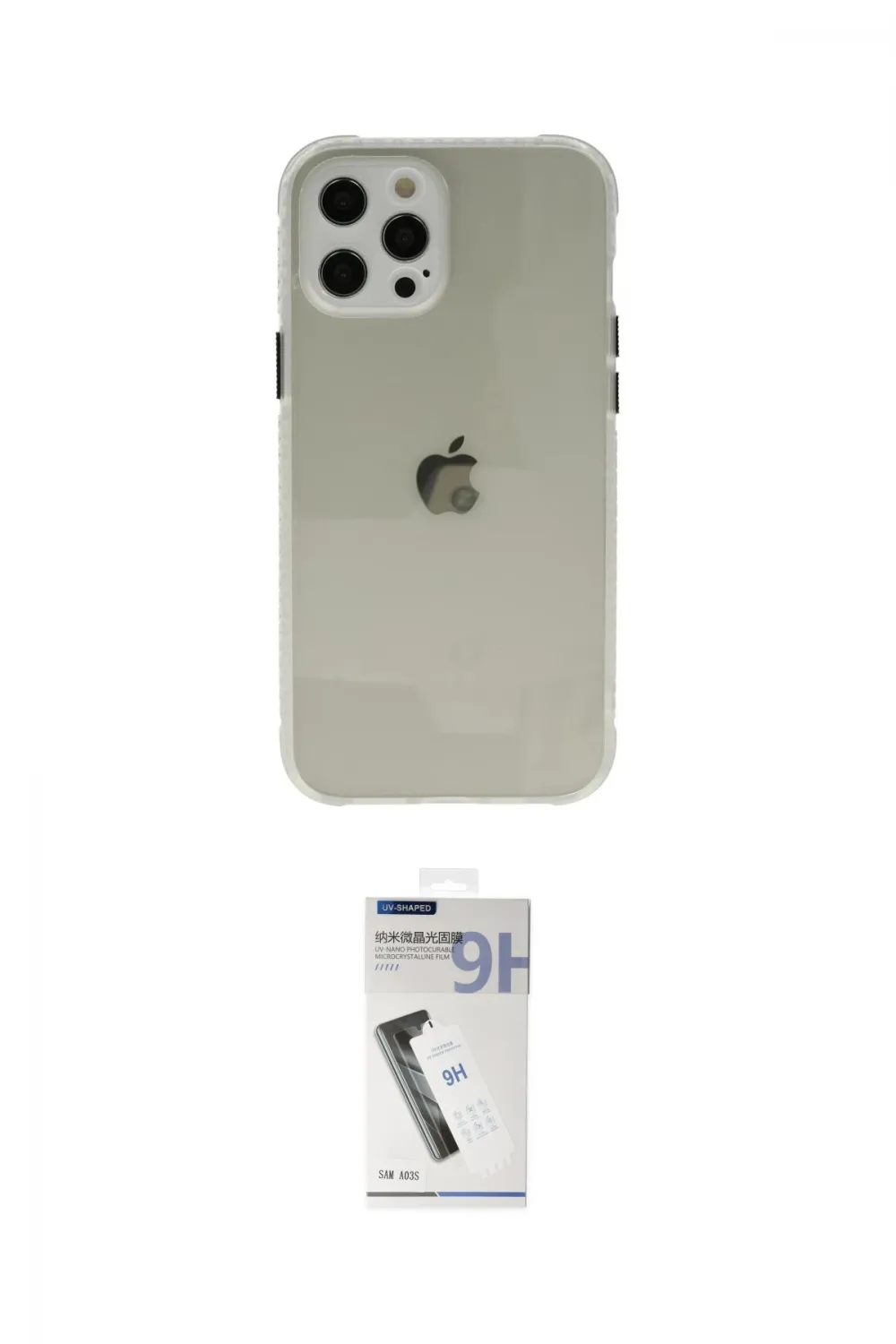 ieg™ iPhone 12 Pro Kılıf Nova Asil Özel Seri - Şeffaf Uv Polymer Nano Ekran Koruyucu