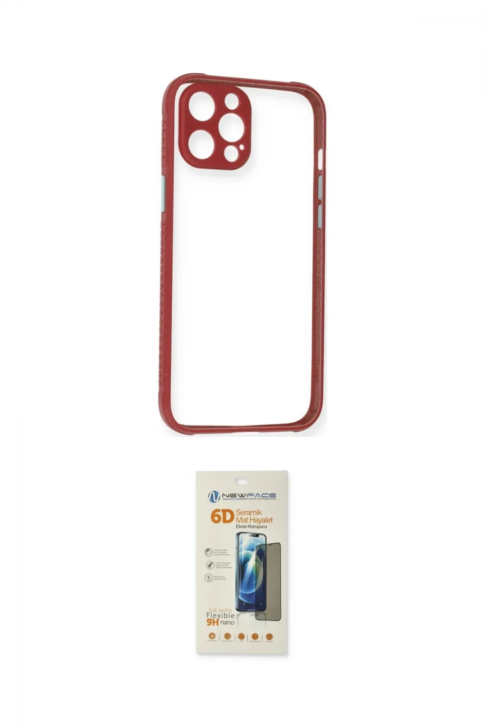 ieg™ iPhone 12 Pro Kılıf Nova Asil Özel Seri - Siyah 6D Mat Seramik Hayalet Nano Ekran Koruyucu