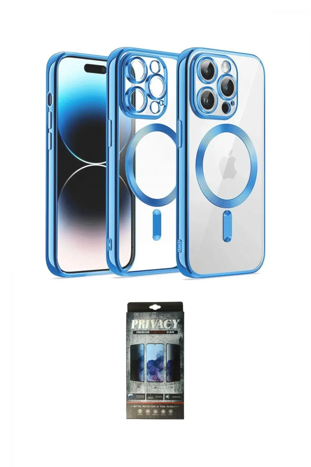 ieg™ iPhone 12 Pro Kılıf Nova Işık Özel Seri - Siyah 34D Hayalet Izgaralı Cam