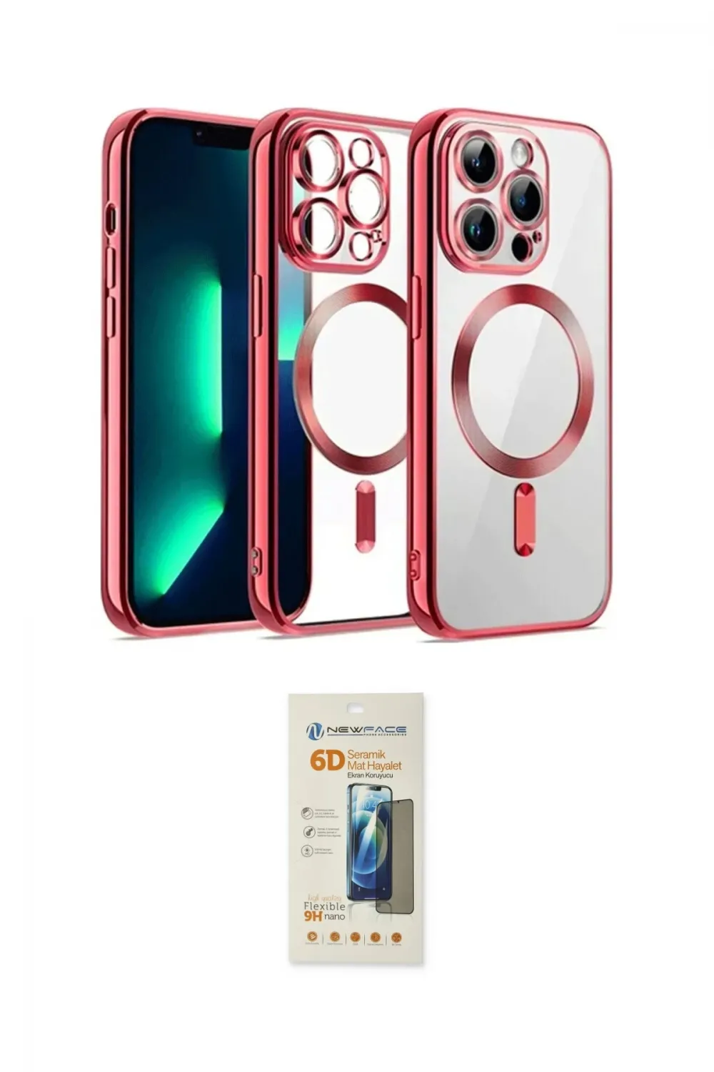 ieg™ iPhone 12 Pro Kılıf Nova Işık Özel Seri - Siyah 6D Mat Seramik Hayalet Nano Ekran Koruyucu