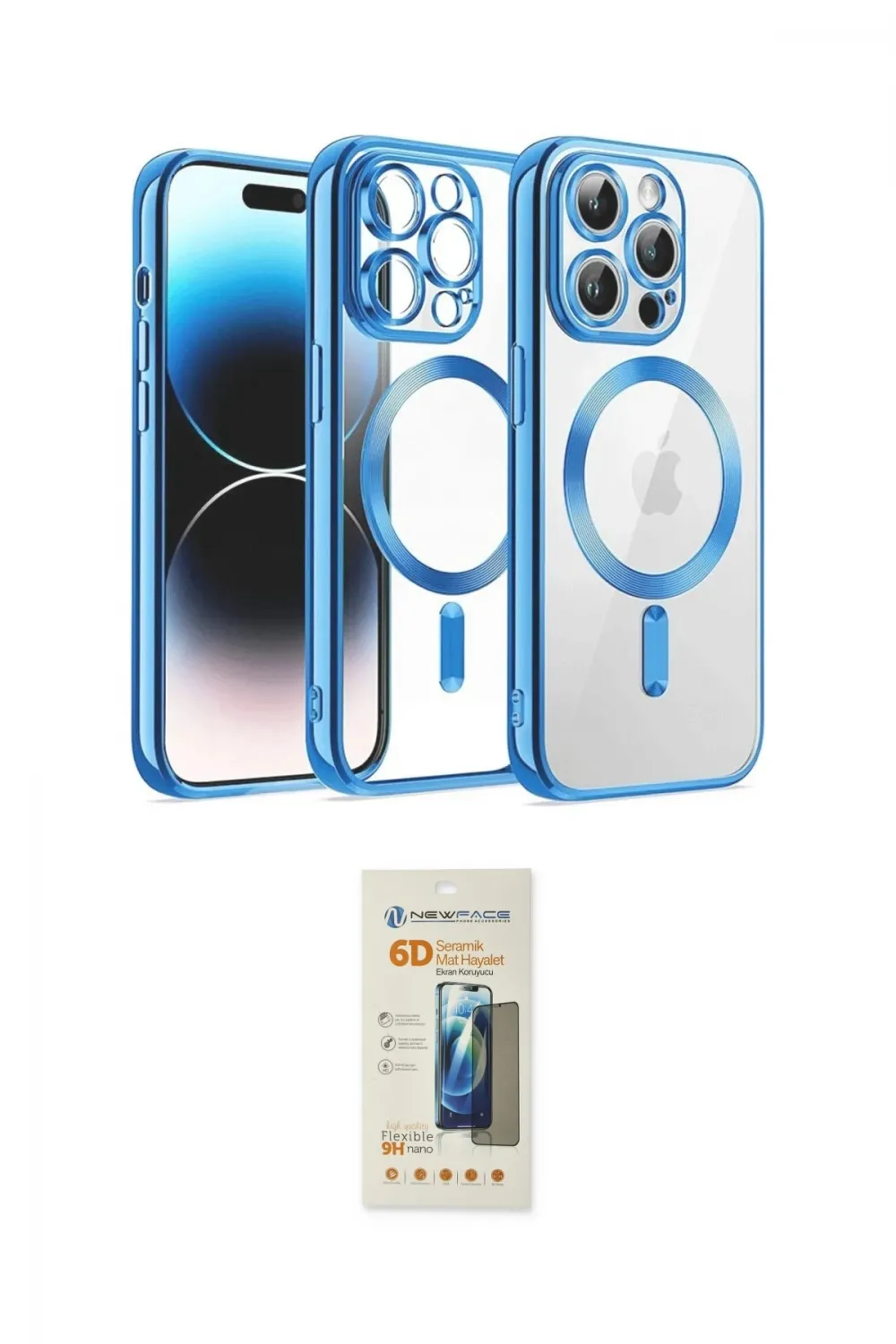 ieg™ iPhone 12 Pro Kılıf Nova Işık Özel Seri - Siyah 6D Mat Seramik Hayalet Nano Ekran Koruyucu