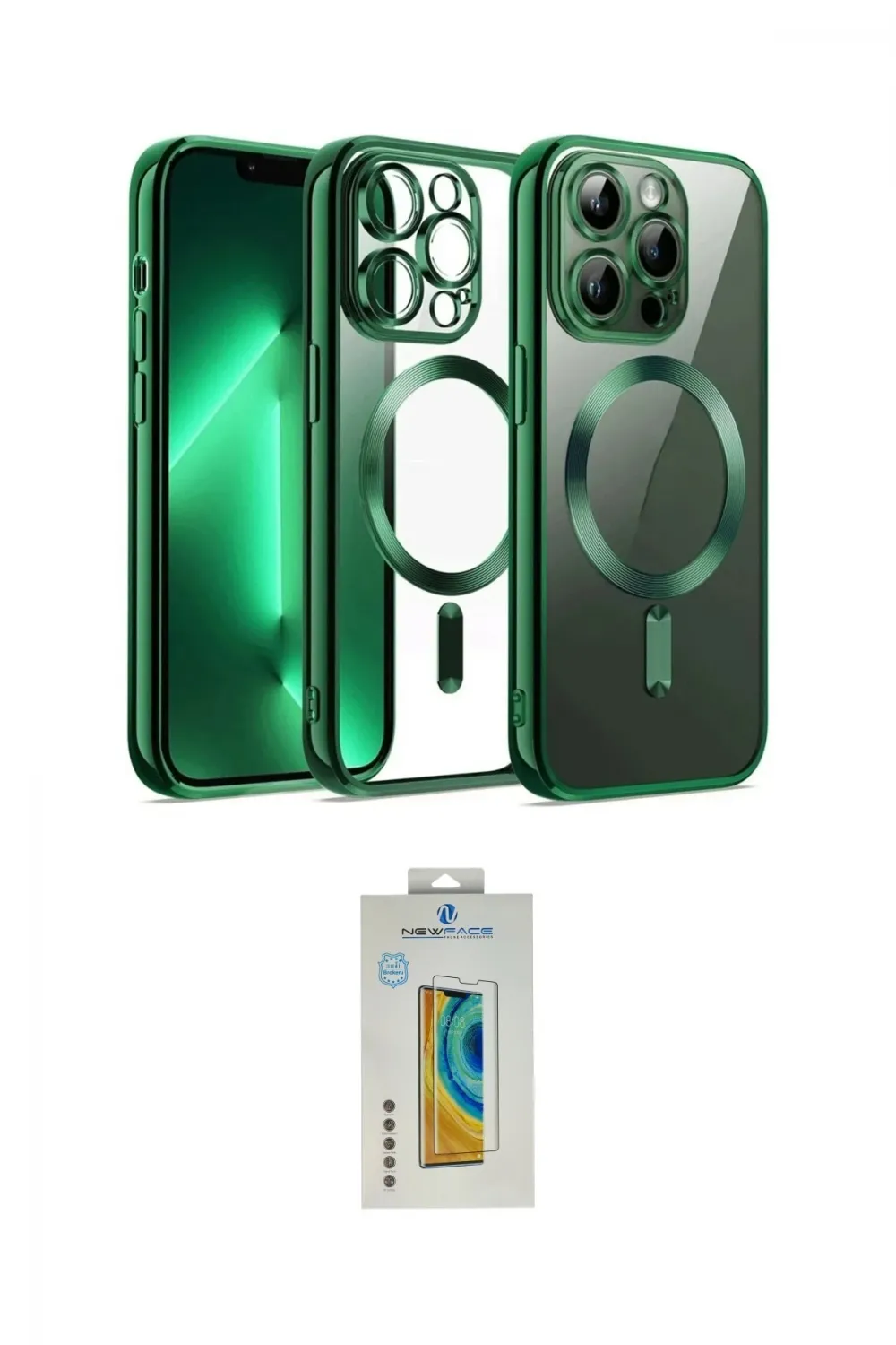 ieg™ iPhone 12 Pro Kılıf Nova Işık Özel Seri - Siyah Polymer Nano Ekran Koruyucu