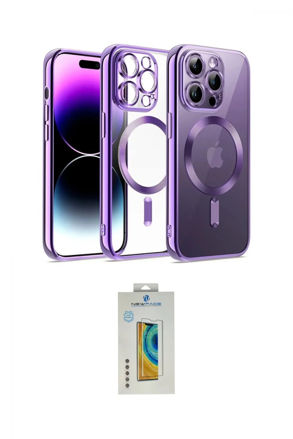 ieg™ iPhone 12 Pro Kılıf Nova Işık Özel Seri - Siyah Polymer Nano Ekran Koruyucu