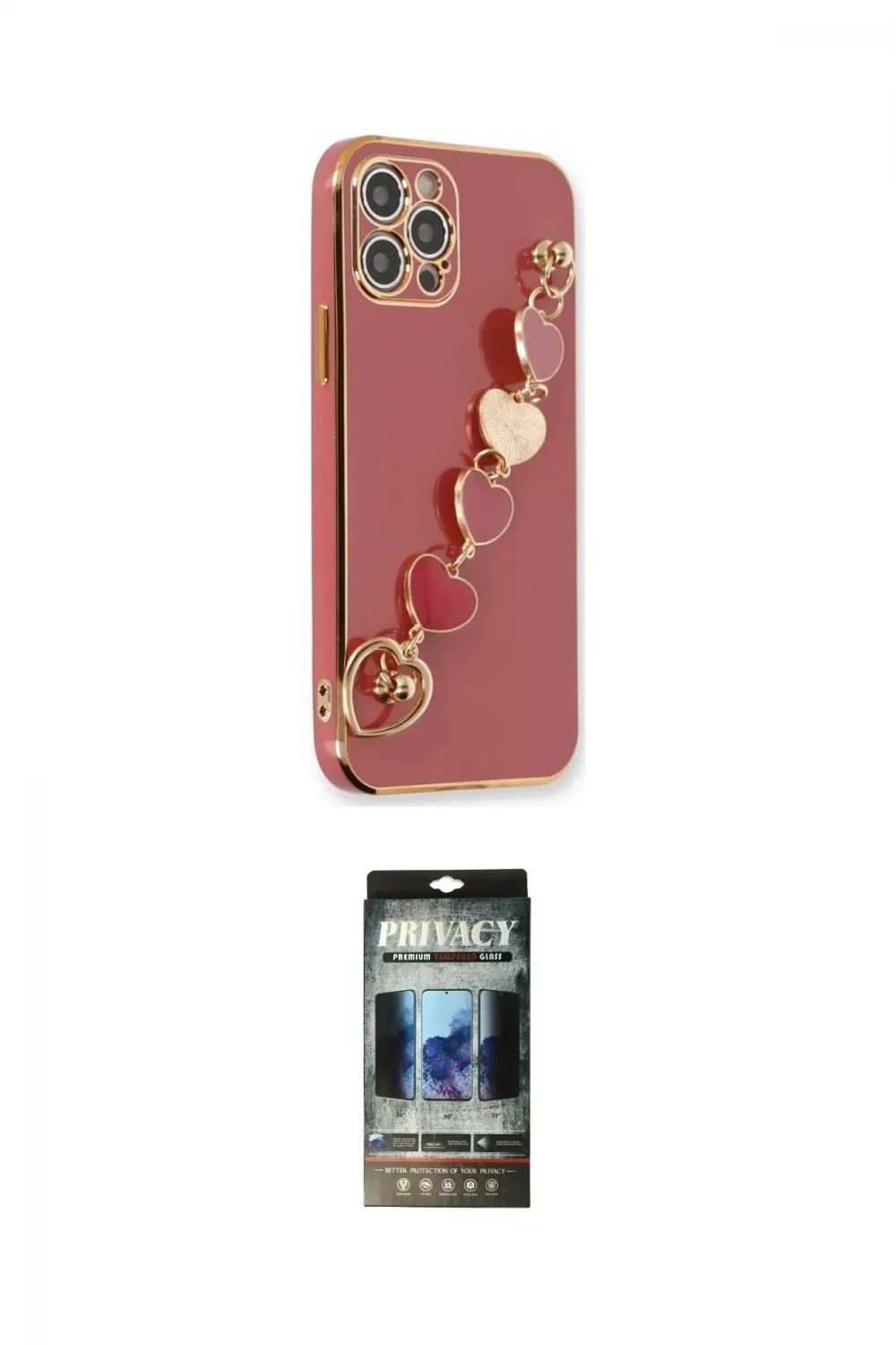 ieg™ iPhone 12 Pro Kılıf Nova Işık Prime - Siyah 34D Hayalet Izgaralı Cam