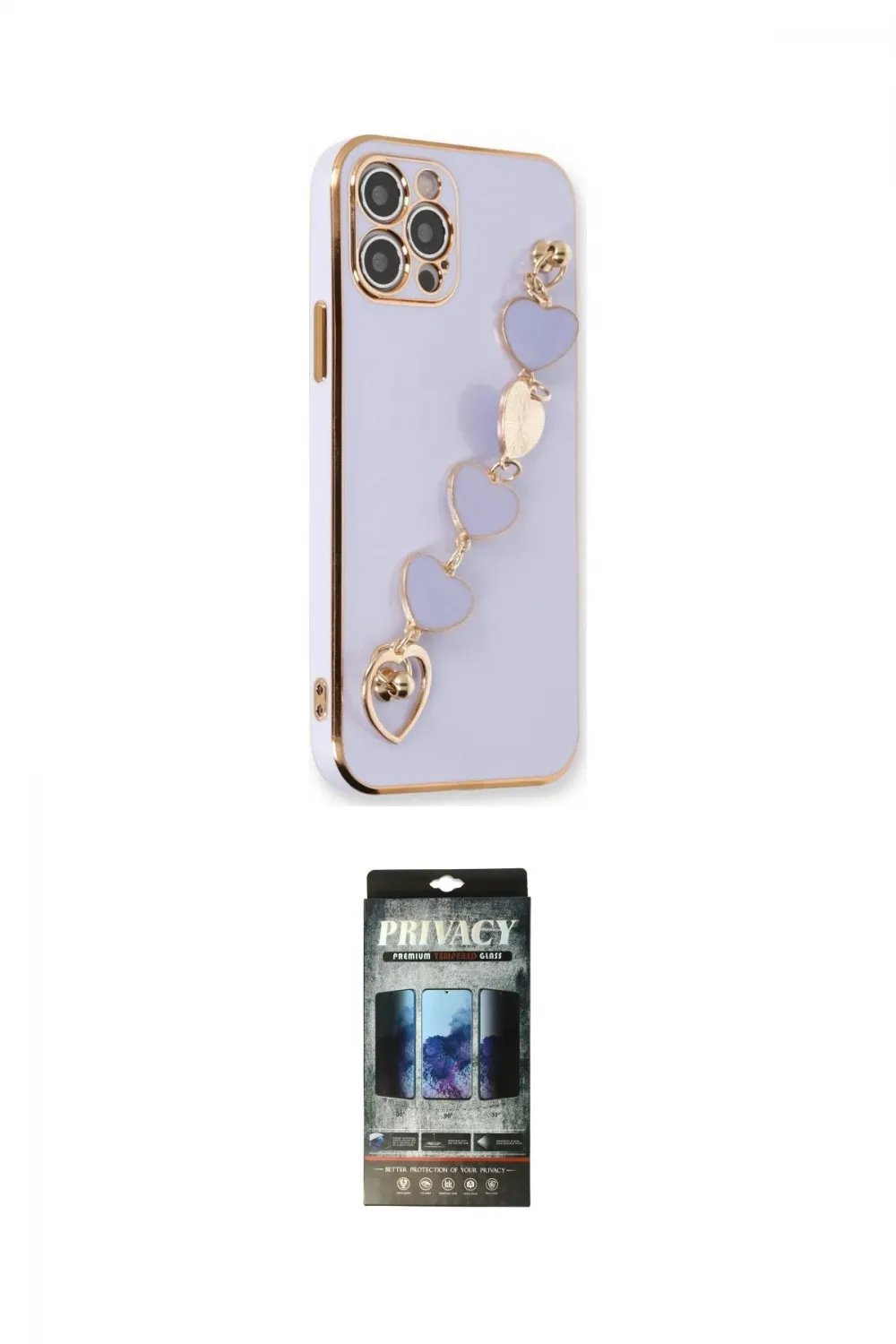 ieg™ iPhone 12 Pro Kılıf Nova Işık Prime - Siyah 34D Hayalet Izgaralı Cam