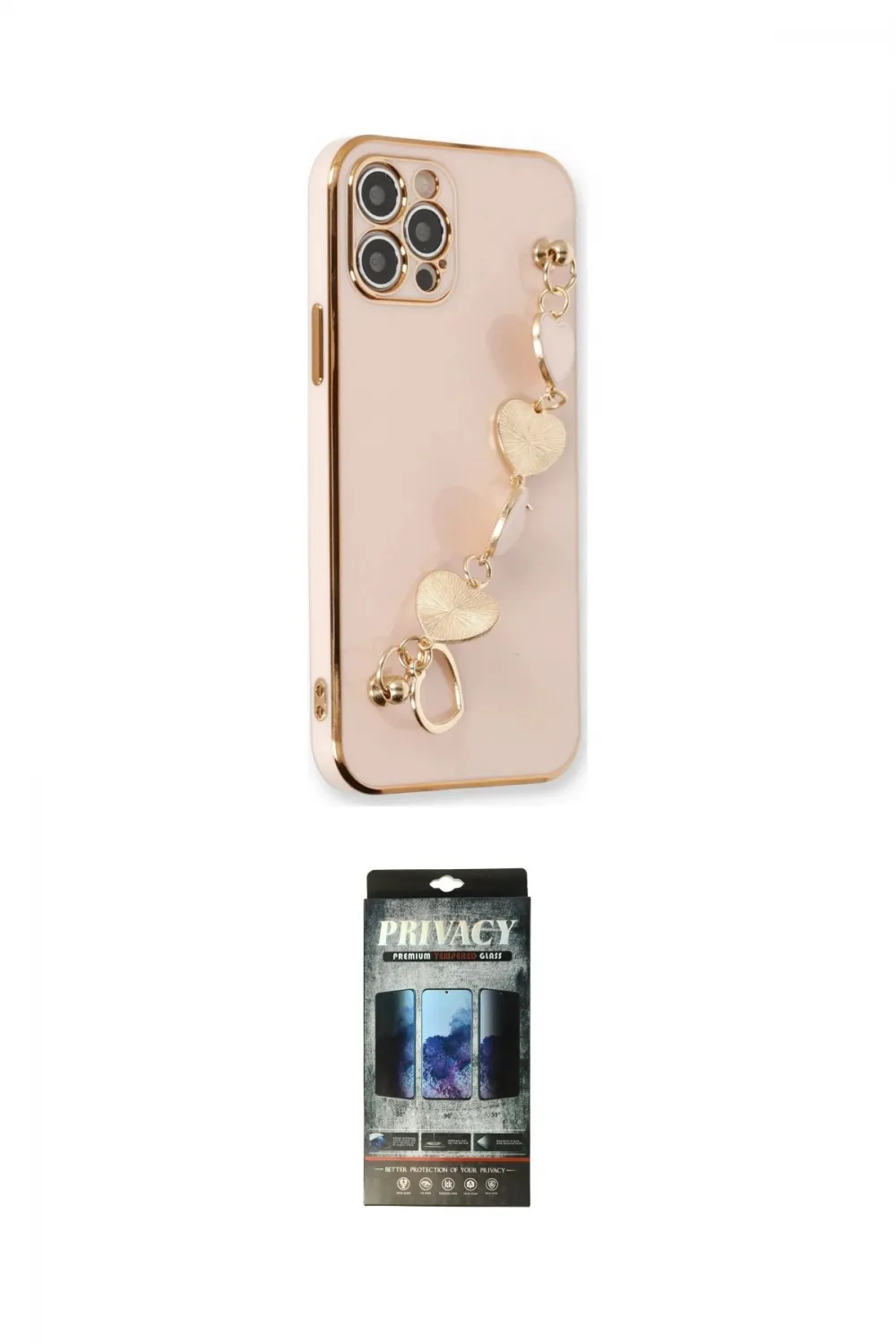 ieg™ iPhone 12 Pro Kılıf Nova Işık Prime - Siyah 34D Hayalet Izgaralı Cam