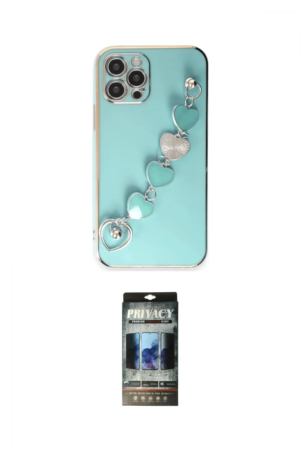 ieg™ iPhone 12 Pro Kılıf Nova Işık Prime - Siyah 34D Hayalet Izgaralı Cam