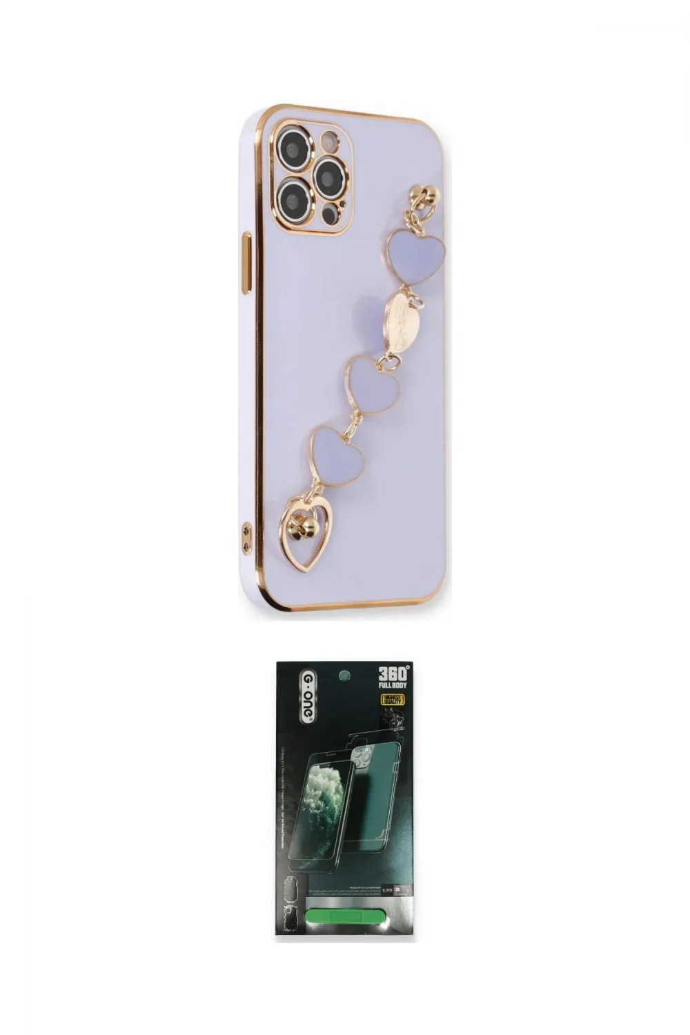 ieg™ iPhone 12 Pro Kılıf Nova Işık Prime - Siyah 360 Mat Full Body Arka Koruyucu