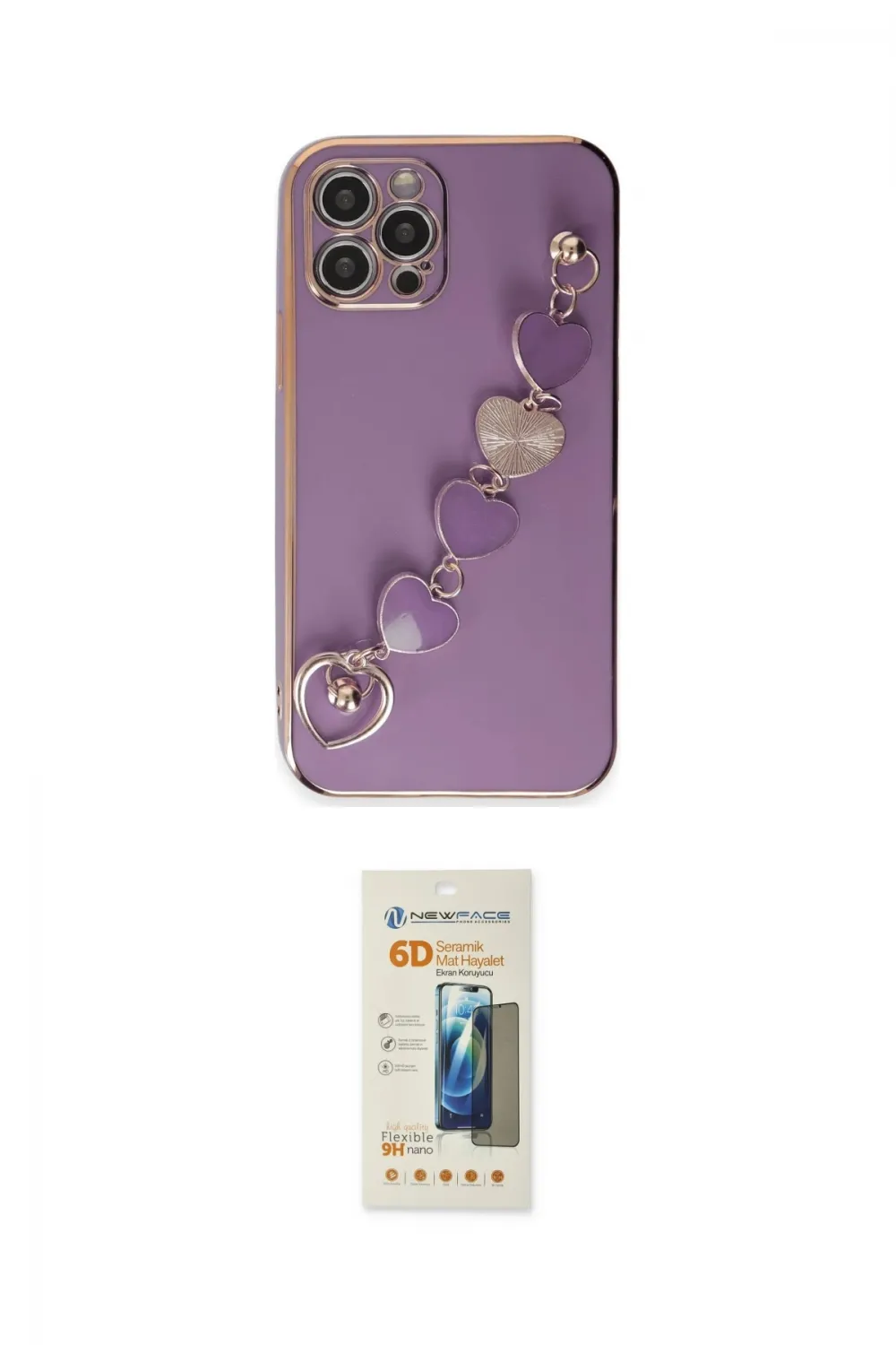 ieg™ iPhone 12 Pro Kılıf Nova Işık Prime - Siyah 6D Mat Seramik Hayalet Nano Ekran Koruyucu