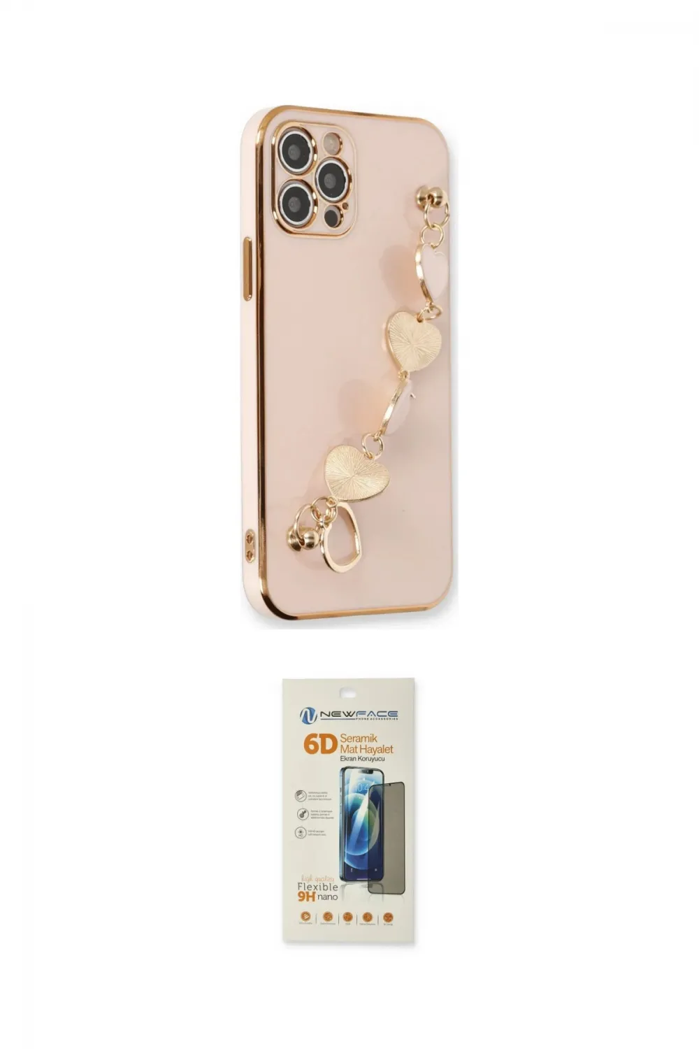 ieg™ iPhone 12 Pro Kılıf Nova Işık Prime - Siyah 6D Mat Seramik Hayalet Nano Ekran Koruyucu