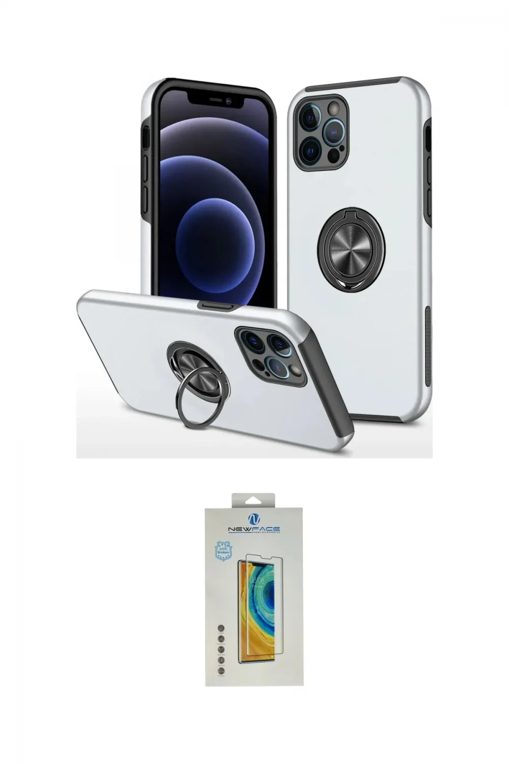 ieg™ iPhone 12 Pro Kılıf Odak Form Prime - Siyah Polymer Nano Ekran Koruyucu