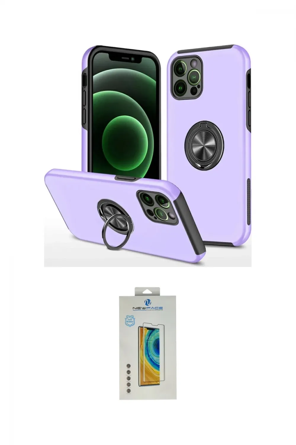 ieg™ iPhone 12 Pro Kılıf Odak Form Prime - Siyah Polymer Nano Ekran Koruyucu