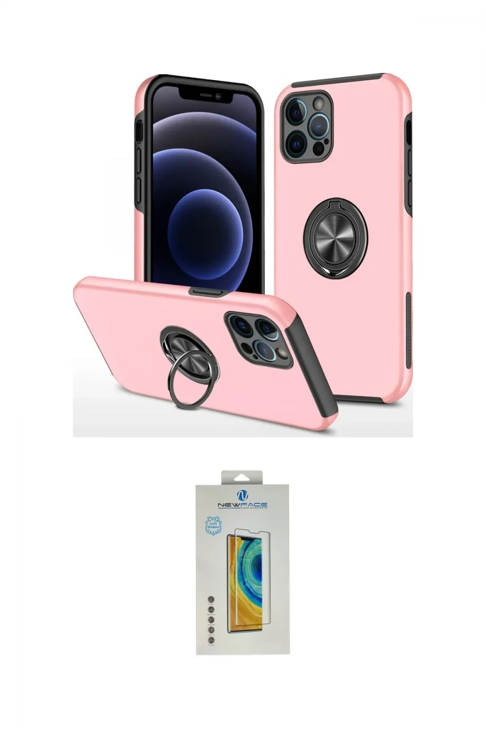 ieg™ iPhone 12 Pro Kılıf Odak Form Prime - Siyah Polymer Nano Ekran Koruyucu