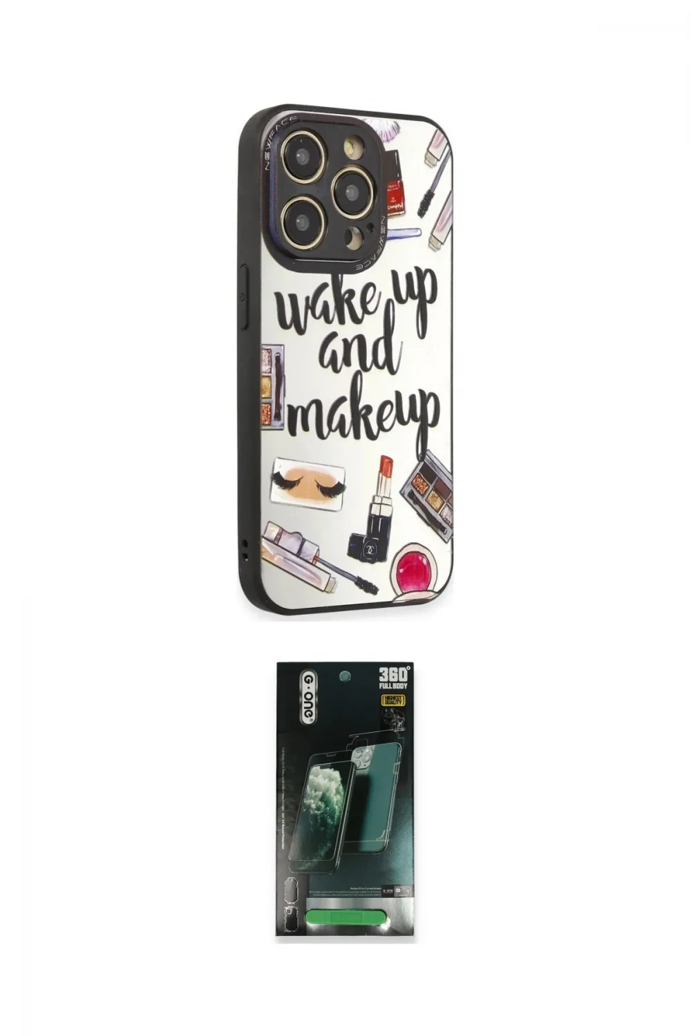 ieg™ iPhone 12 Pro Kılıf Odak Klasik Serisi - Siyah 360 Mat Full Body Arka Koruyucu
