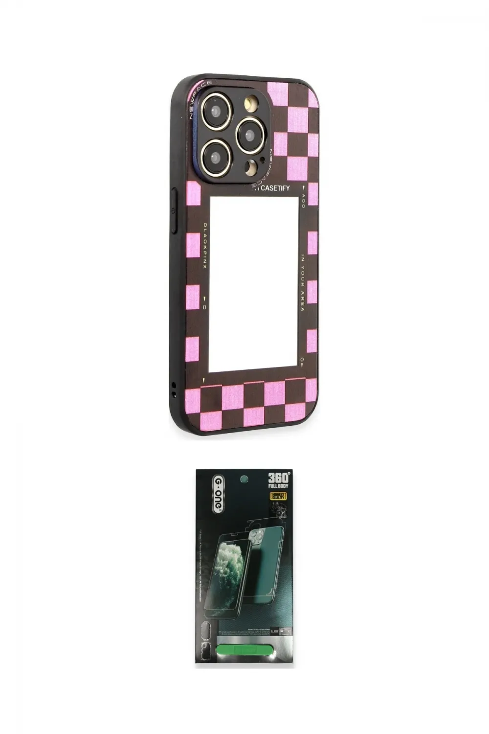 ieg™ iPhone 12 Pro Kılıf Odak Klasik Serisi - Siyah 360 Mat Full Body Arka Koruyucu