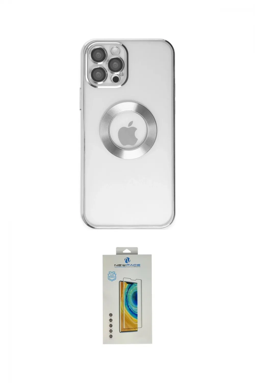 ieg™ iPhone 12 Pro Kılıf Pusula Form - Siyah Polymer Nano Ekran Koruyucu