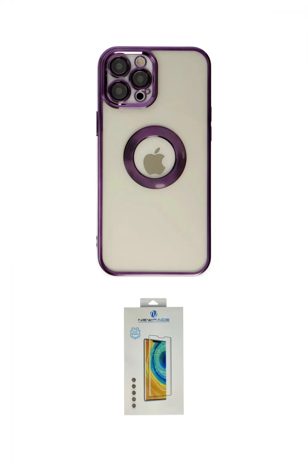 ieg™ iPhone 12 Pro Kılıf Pusula Form - Siyah Polymer Nano Ekran Koruyucu