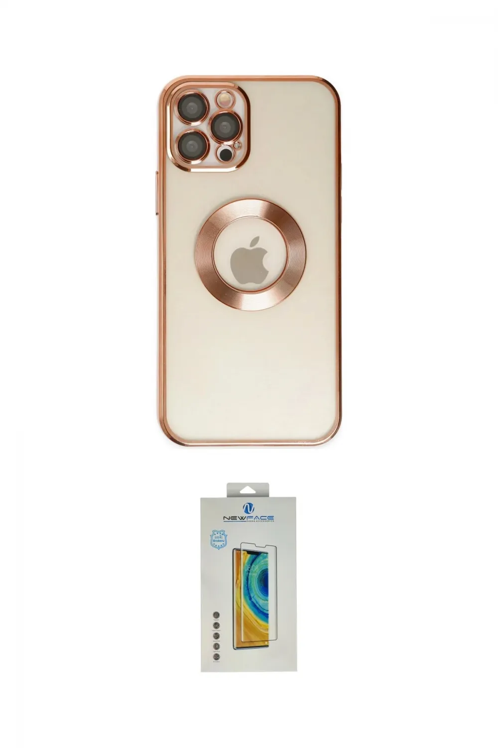 ieg™ iPhone 12 Pro Kılıf Pusula Form - Siyah Polymer Nano Ekran Koruyucu