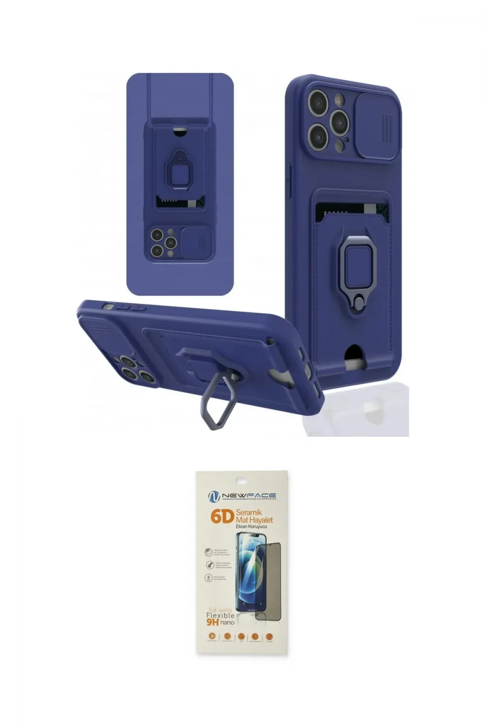 ieg™ iPhone 12 Pro Kılıf Vadi Form Prime - Siyah 6D Mat Seramik Hayalet Nano Ekran Koruyucu